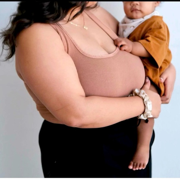 NWT baobei active HUG:Perfect Postpartum Tank in Roar (nutmeg) Size L/XL (14-18) - Picture 2 of 6